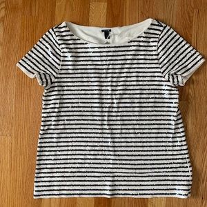 J.CREW sequin short sleeve top, size M
